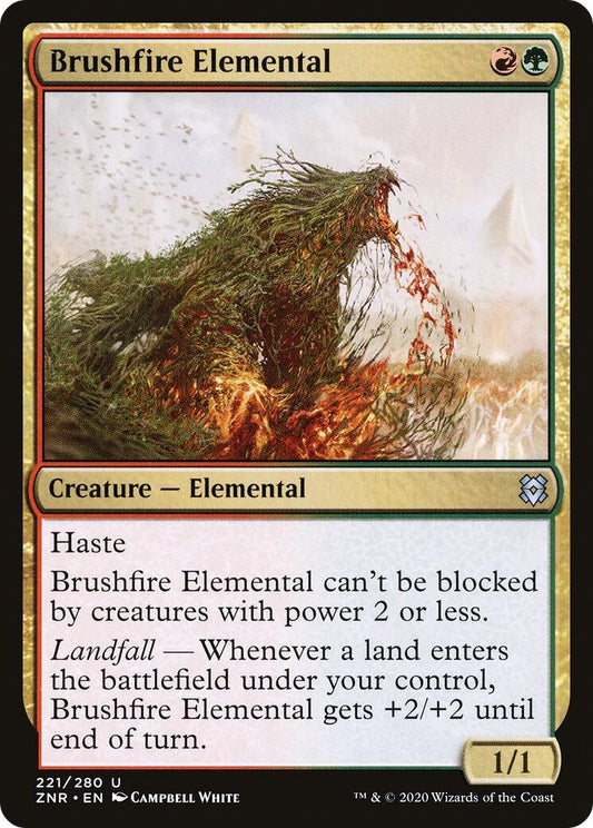 Image for Brushfire Elemental (221) (ZNR) - Magic: The Gathering