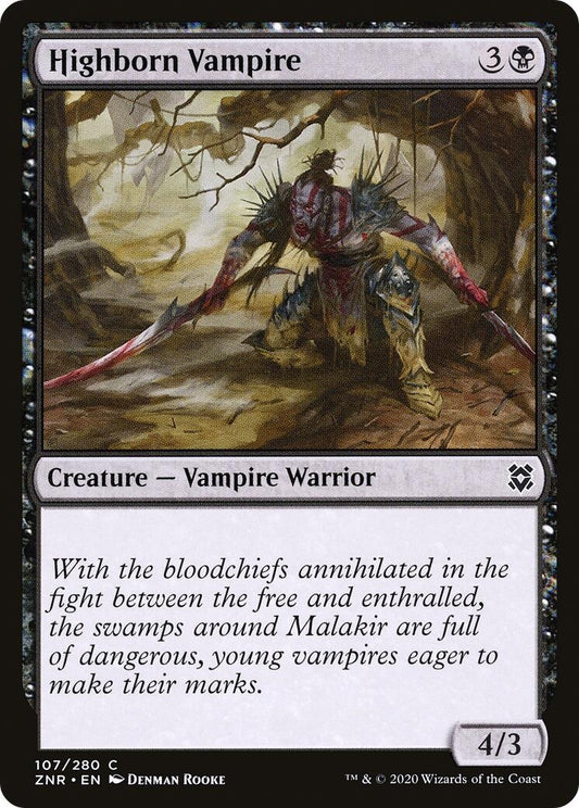 Image for Highborn Vampire (107) (ZNR) - Magic: The Gathering