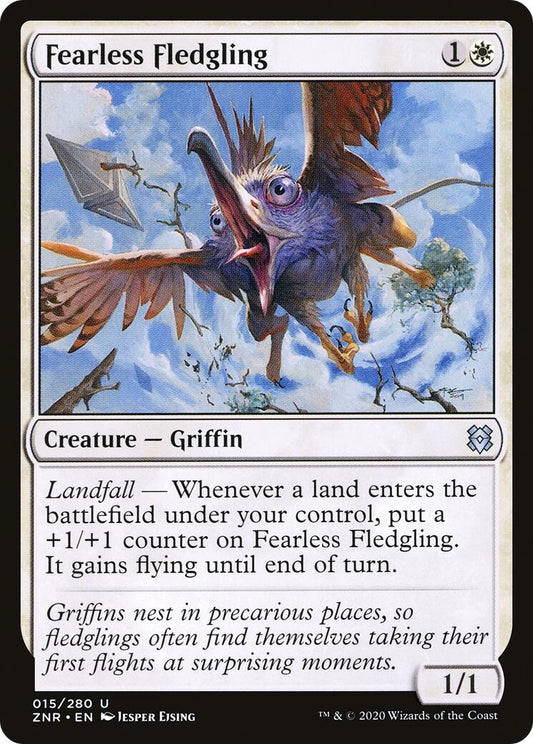 Image for Fearless Fledgling (15) (ZNR) - Magic: The Gathering