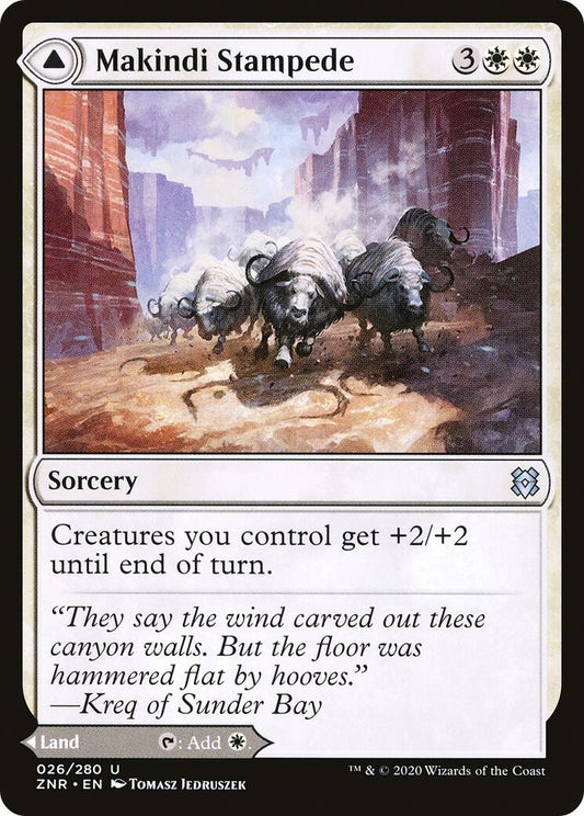 Image for Makindi Stampede (26) (ZNR) - Magic: The Gathering