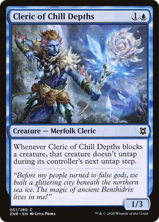 Image for Cleric of Chill Depths (51) (ZNR) - Magic: The Gathering