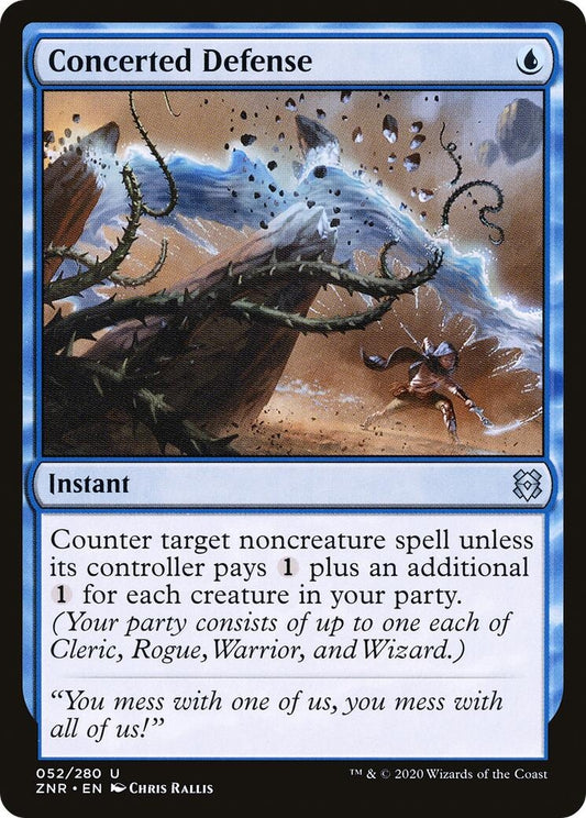 Image for Concerted Defense (52) (ZNR) - Magic: The Gathering