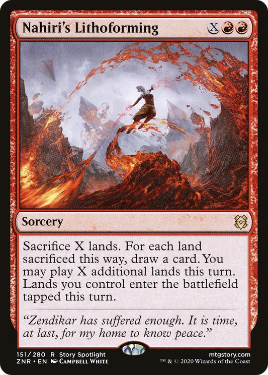 Image for Nahiri's Lithoforming (151) (ZNR) - Magic: The Gathering