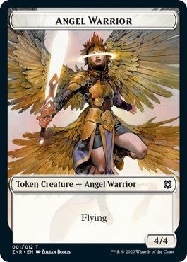 Image for Angel Warrior Token (1) (ZNR) - Magic: The Gathering