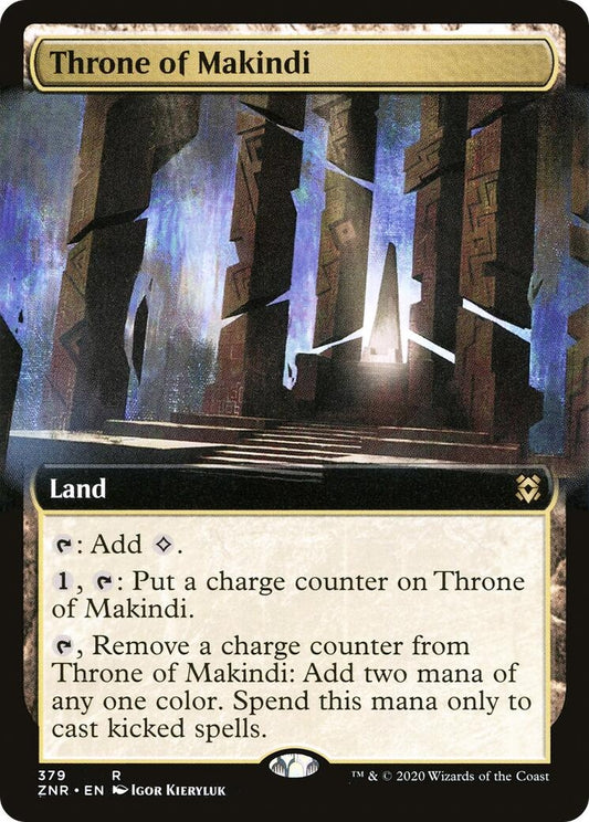 Image for Throne of Makindi (Extended Art) (379) (ZNR) - Magic: The Gathering