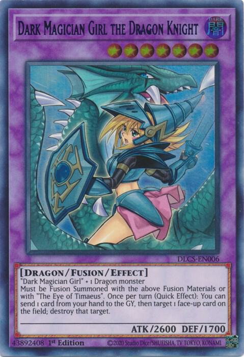 Dark Magician Girl the Dragon Knight (Alternate Art) (Blue) (DLCS-EN006) (DLCS)