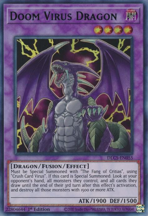 Doom Virus Dragon (Blue) (DLCS-EN055) (DLCS)