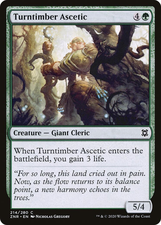 Image for Turntimber Ascetic (214) (ZNR) - Magic: The Gathering
