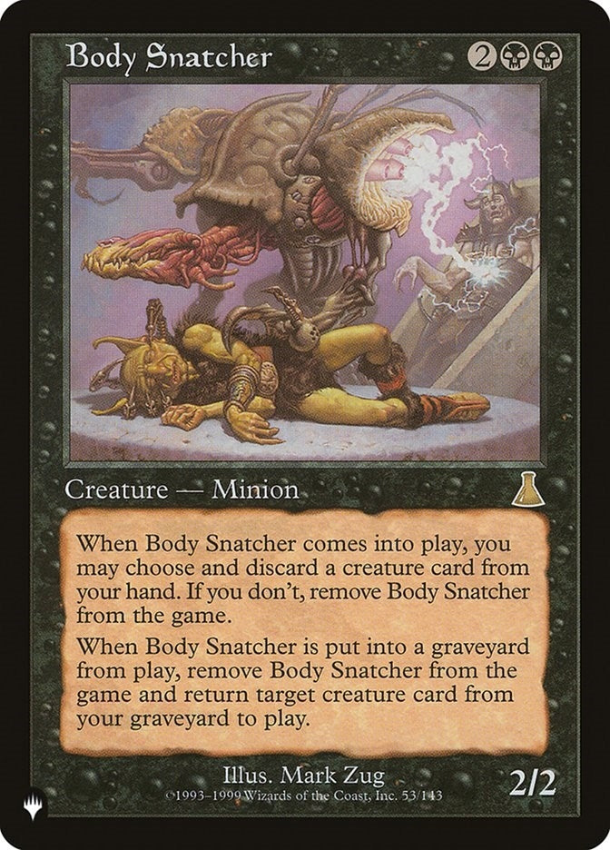 Body Snatcher (53/143) (LIST)