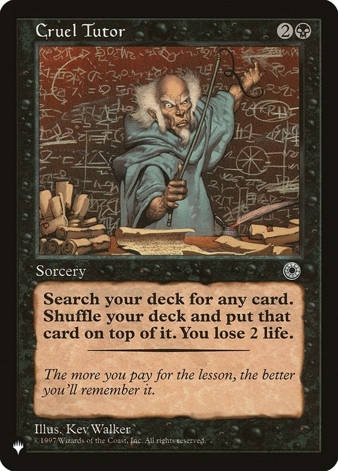 Cruel Tutor (LIST)
