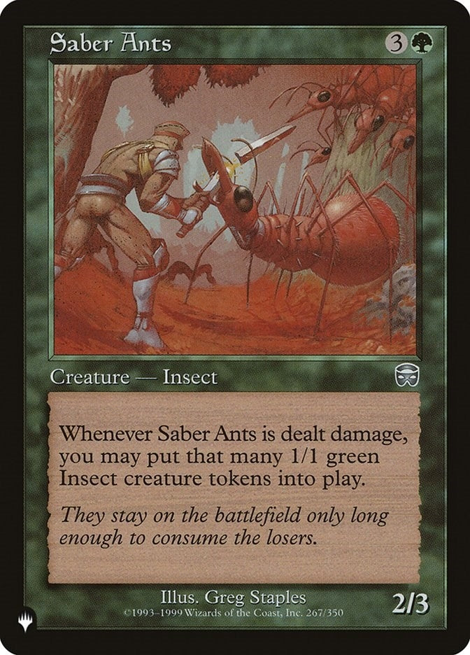 Saber Ants (267/350) (LIST)