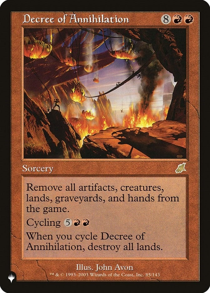 Decree of Annihilation (85/143) (LIST)