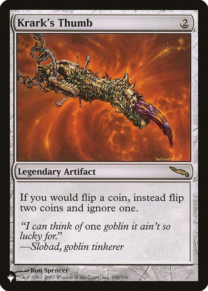 Krark's Thumb (190/306) (LIST)