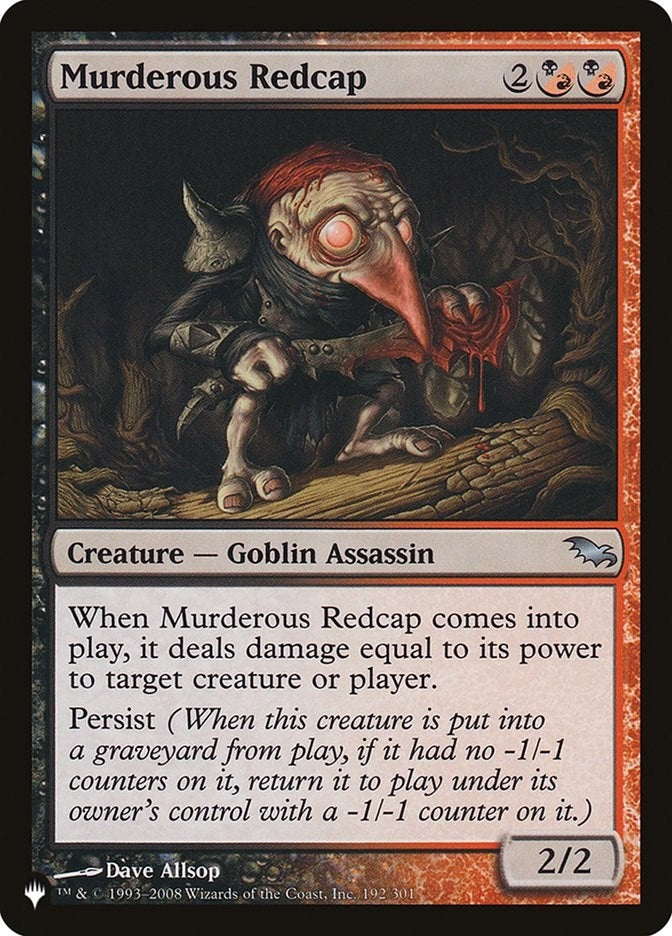 Murderous Redcap (192/301) (LIST)