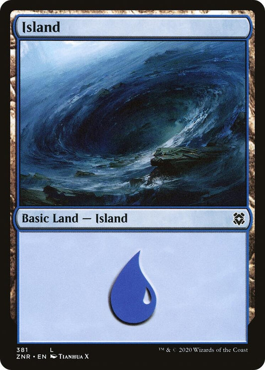 Image for Island (381) (ZNR) - Magic: The Gathering