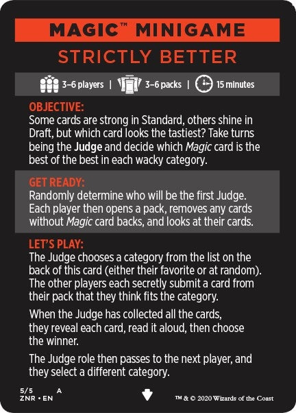 Magic Minigame: Strictly Better (5) (ZNR)