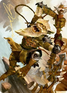 Teeterpeak Ambusher Art Card (Gold-Stamped Signature) (67) (ASZNR)