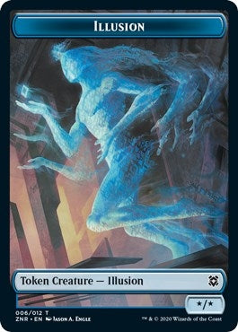 Image for Illusion // Plant Double-Sided Token (6 // 8) (ZNR) - Magic: The Gathering