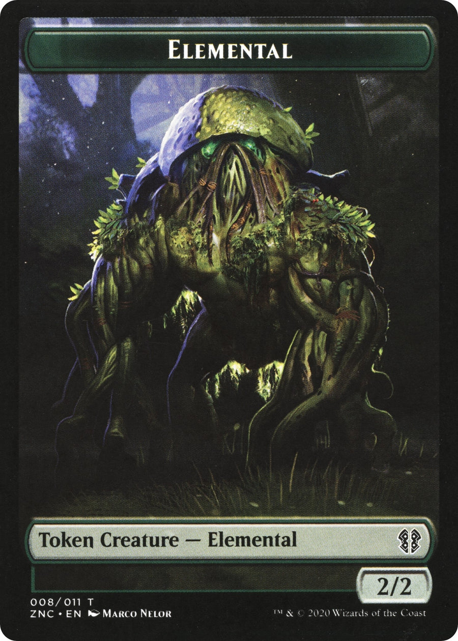 Elemental (008) // Elemental (010) Double-Sided Token (8 // 10) (ZNC)