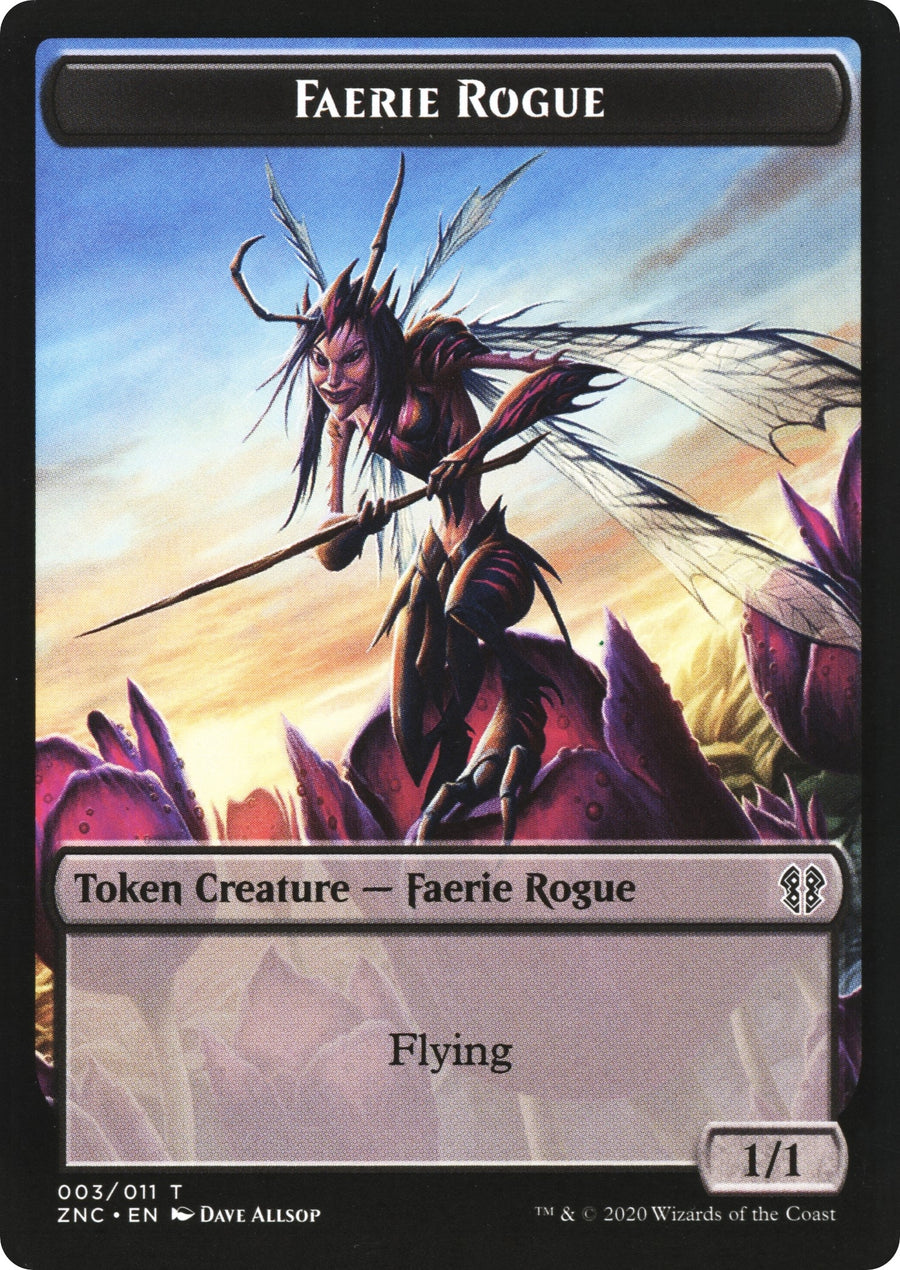 Faerie Rogue // Rat Double-Sided Token (3 // 6) (ZNC)