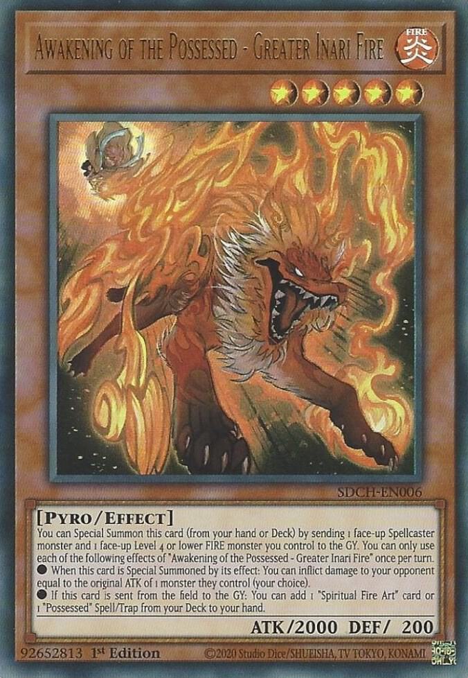 Awakening of the Possessed - Greater Inari Fire (SDCH-EN006) (SDCH)