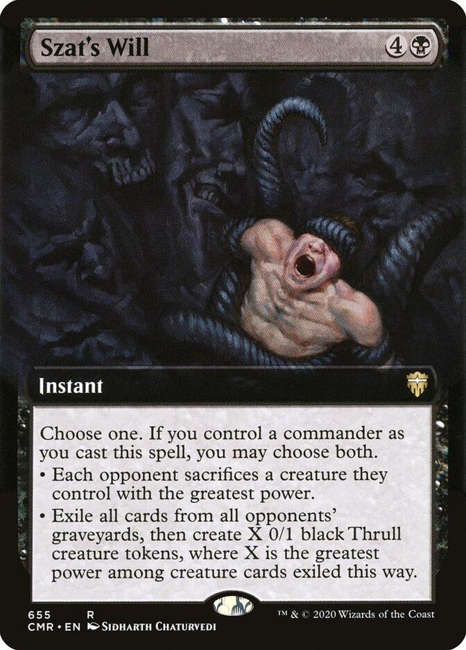 Szat's Will (Extended Art) (655) (CMR)
