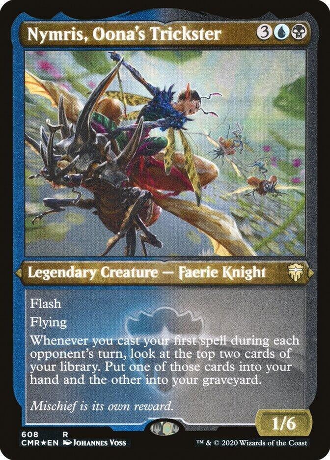 Nymris, Oona's Trickster (Foil Etched) (608) (CMR)