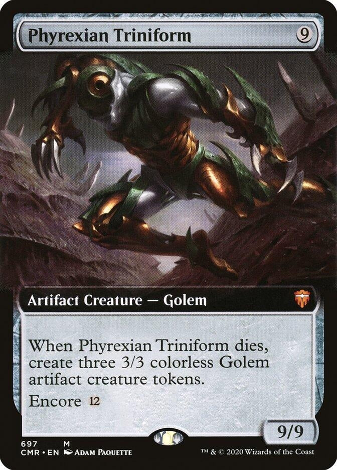 Phyrexian Triniform (Extended Art) (697) (CMR)