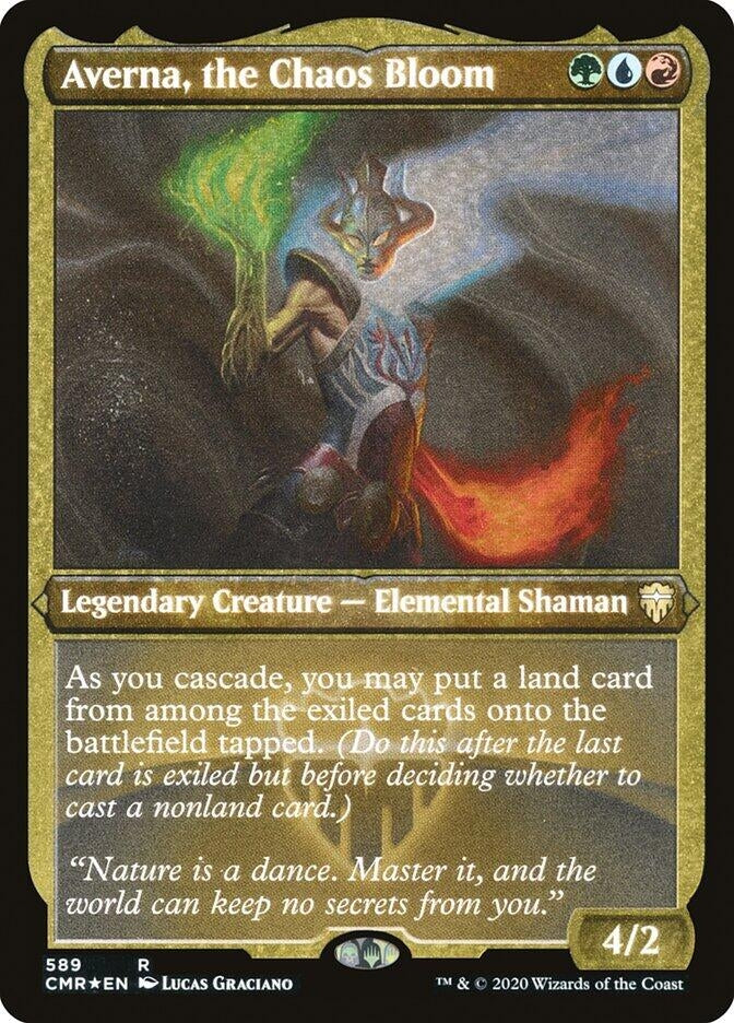 Averna, the Chaos Bloom (Foil Etched) (589) (CMR)