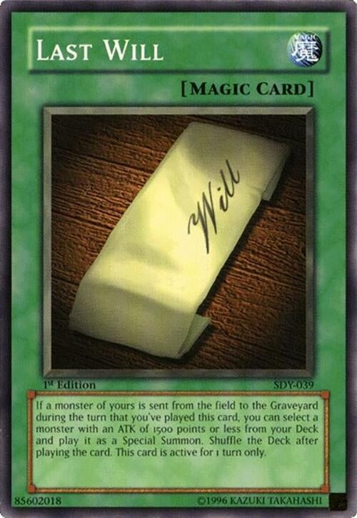 Last Will (SDY-039) (SDY)