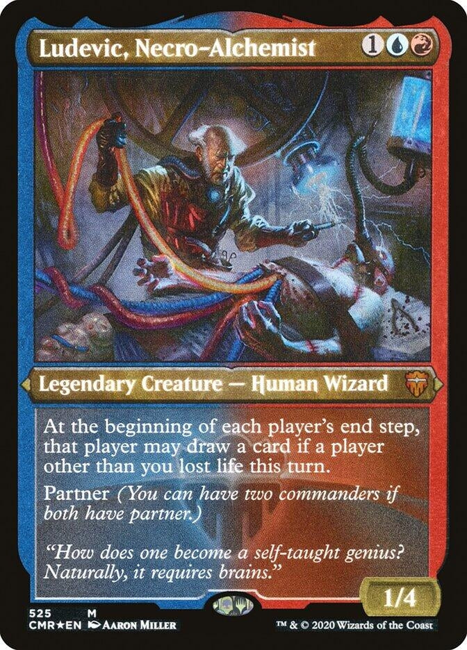 Ludevic, Necro-Alchemist (Foil Etched) (525) (CMR)