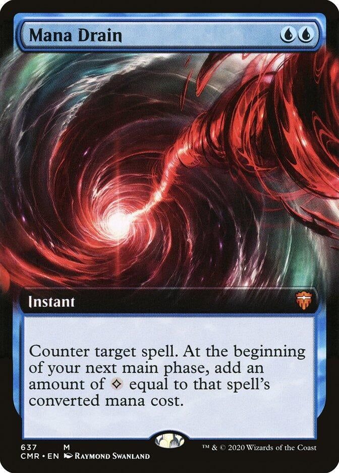 Mana Drain (Extended Art) (637) (CMR)