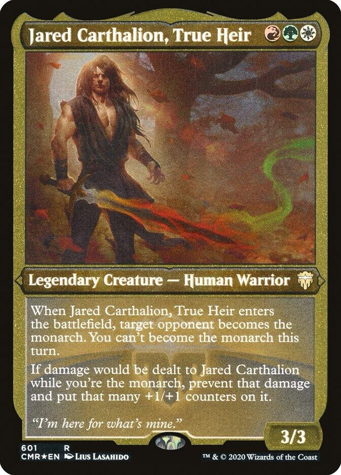 Jared Carthalion, True Heir (Foil Etched) (601) (CMR)