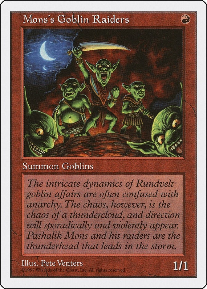 Image for Mons's Goblin Raiders (5ED) - Magic: The Gathering