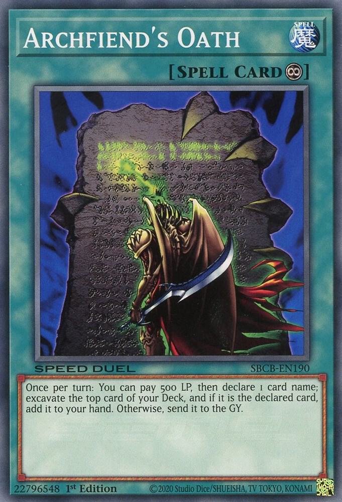 Archfiend's Oath (SBCB-EN190) (SBCB)