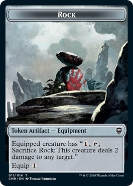 Rock // Treasure Double-Sided Token (11 // 12) (CMR)