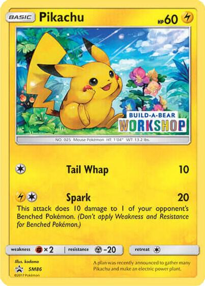 Pikachu - SM86 (Build-A-Bear Workshop Exclusive) (SM86) (MCAP)