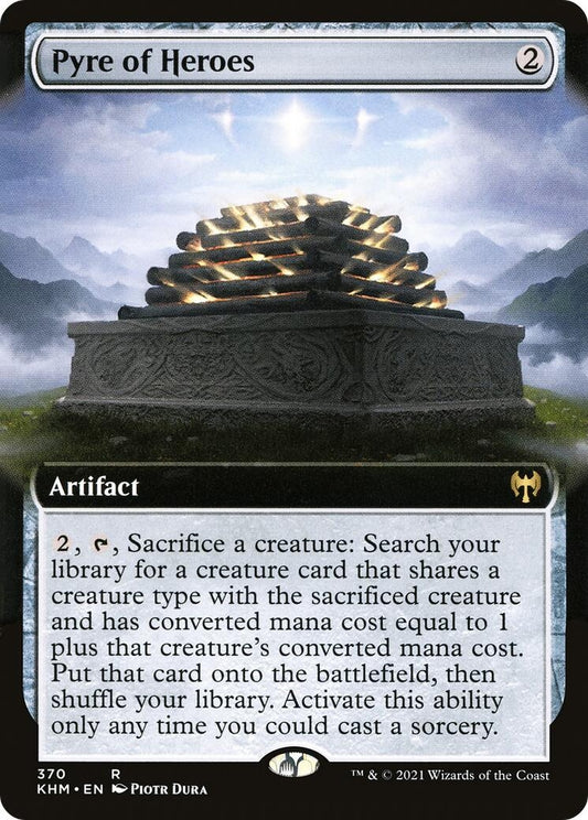 Image for Pyre of Heroes (Extended Art) (370) (KHM) - Magic: The Gathering