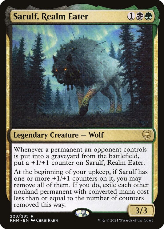 Image for Sarulf, Realm Eater (228) (KHM) - Magic: The Gathering