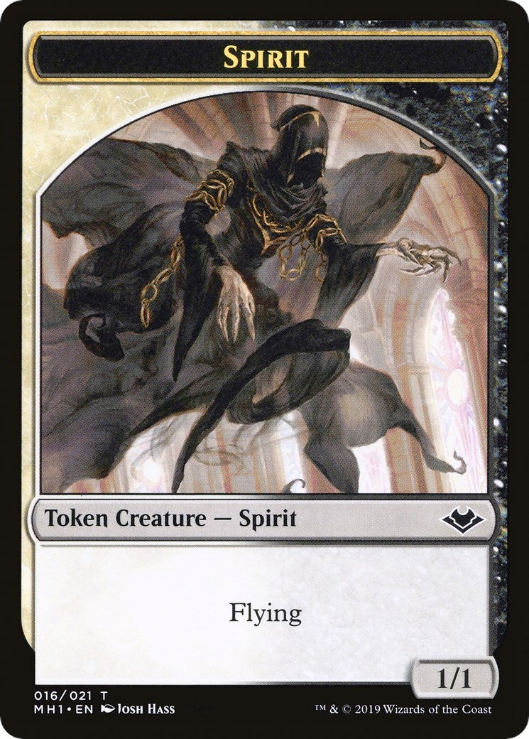 Spirit // Golem Double-Sided Token (16 // 18) (MH1)