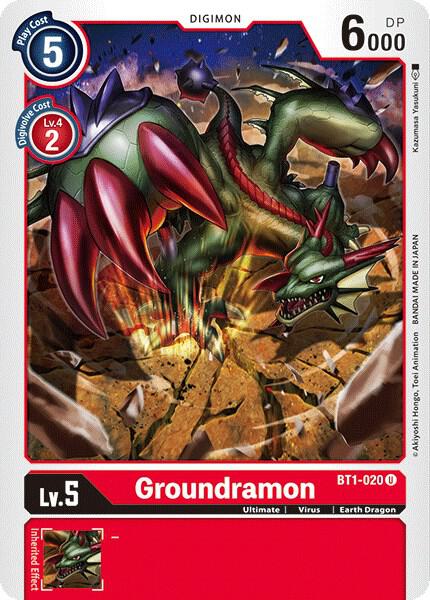 Groundramon (BT1-020 U) (BT01-03A)