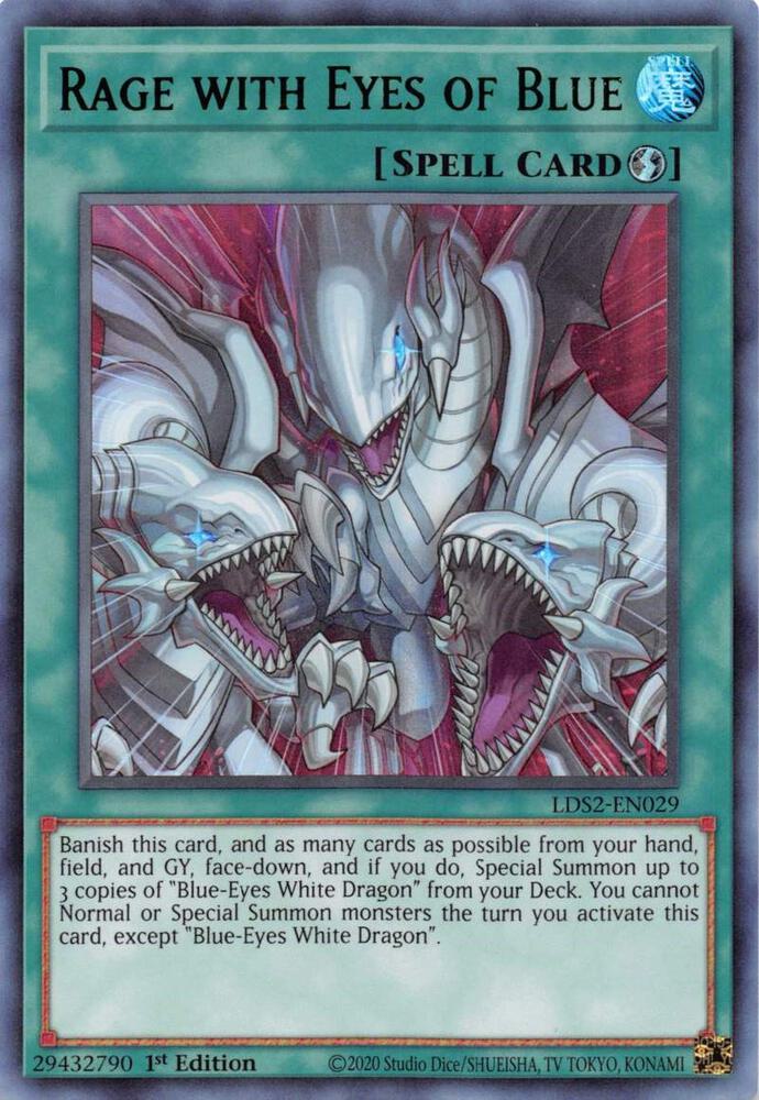 Rage with Eyes of Blue (Green) (LDS2-EN029) (LDS2)