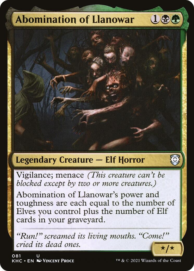 Abomination of Llanowar (81) (KHC)