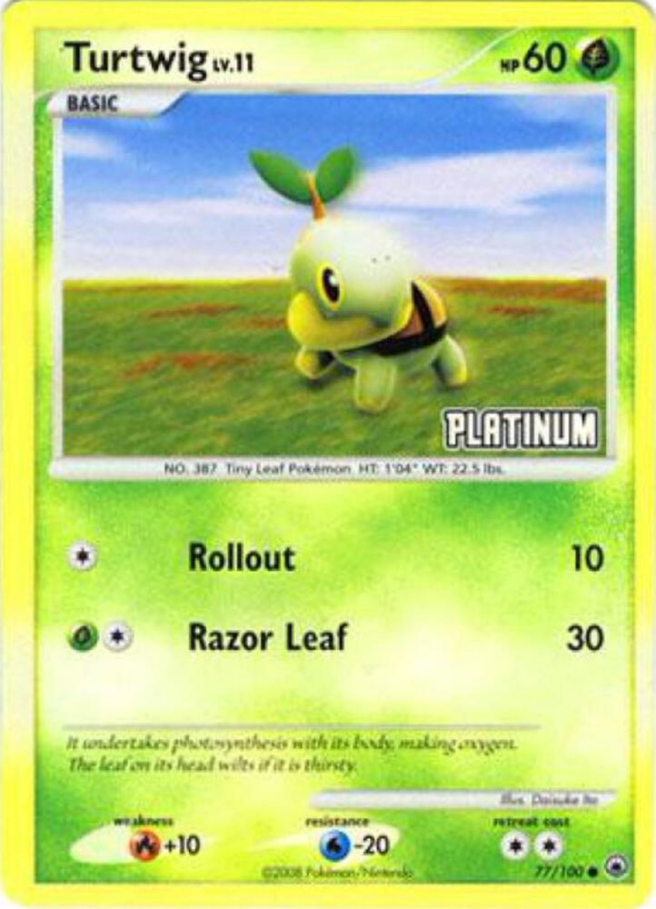 Turtwig - 77/100 [Platinum] (077/100) (BKP)