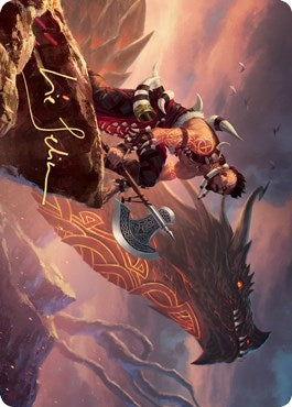Dragonkin Berserker Art Card (Gold-Stamped Signature) (32) (ASKHM)