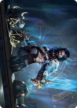 Halvar, God of Battle Art Card (Gold-Stamped Signature) (2) (ASKHM)