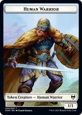 Human Warrior // Koma's Coil Double-Sided Token (3 // 7) (KHM)