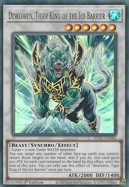 Dewloren, Tiger King of the Ice Barrier (SDFC-EN042) (SDFC)