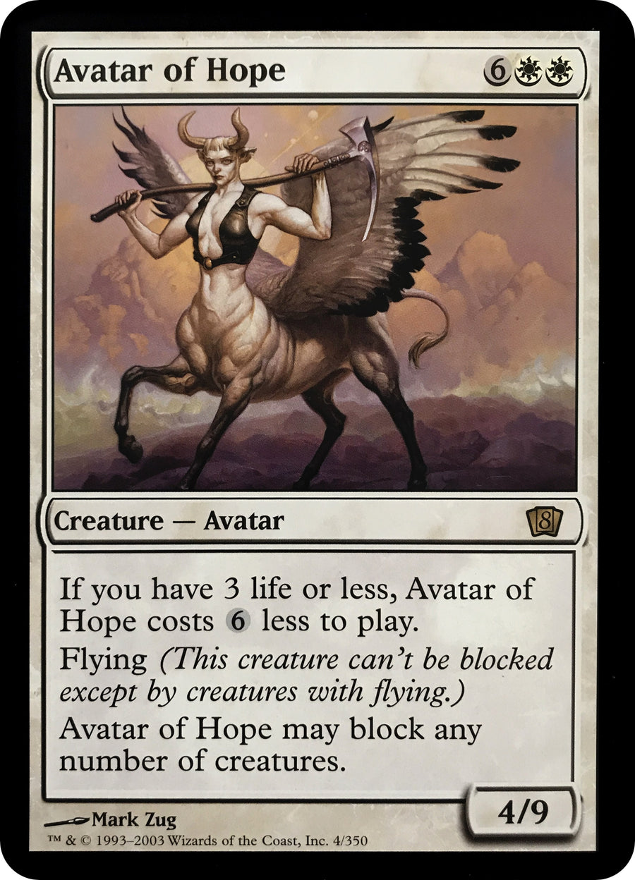Avatar of Hope (8th Edition) (4) (OVER)