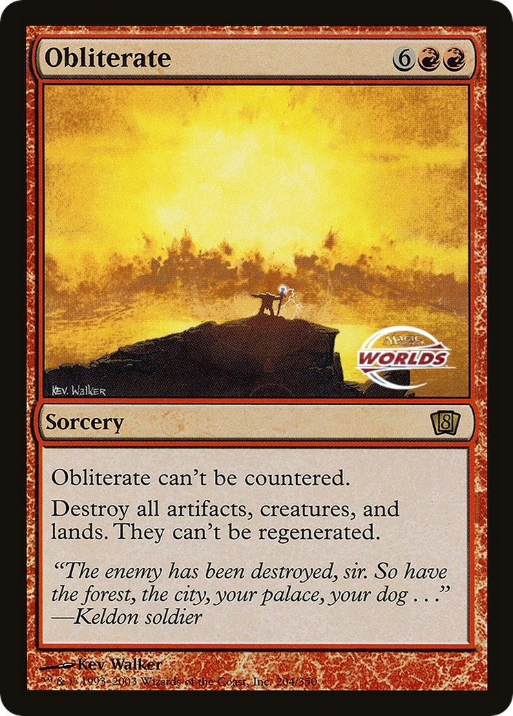 Obliterate (World Championship 2003) (204) (OVER)